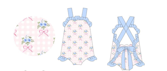 Blue Roses GIRL SUNSUIT BUBBLE (MARCH TO EBC THEN YOU)
