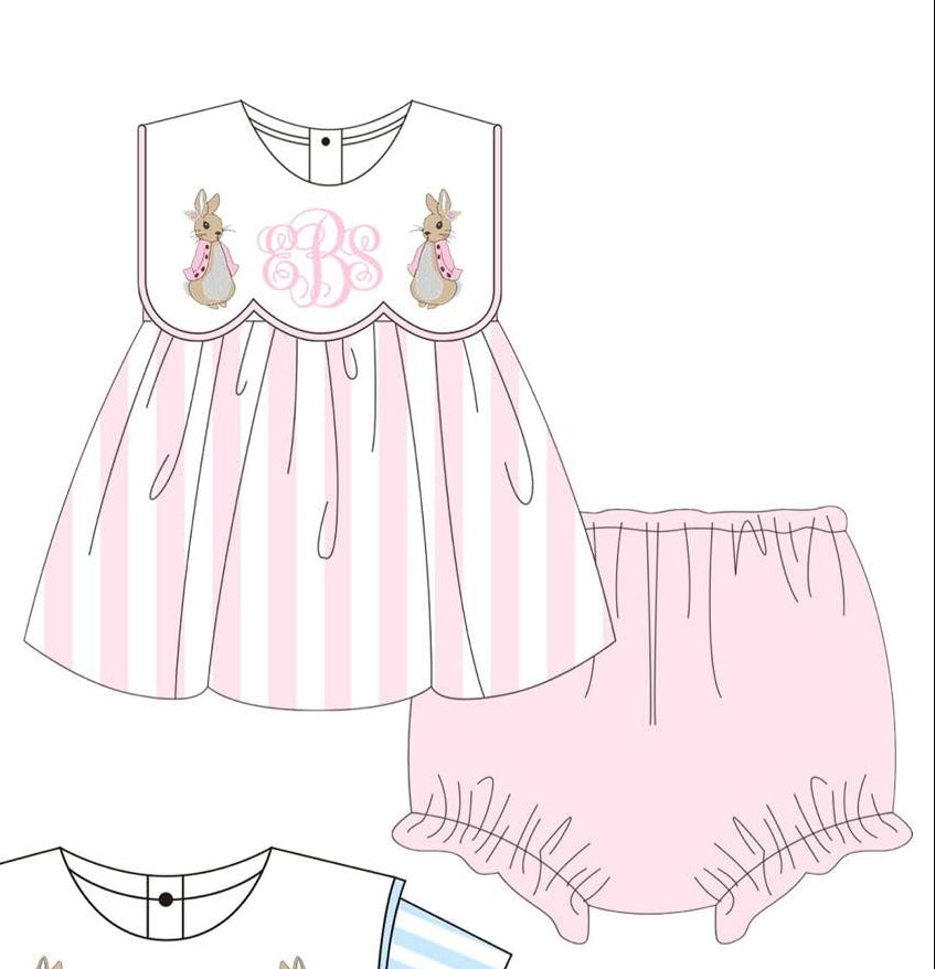 Bunny Duo GIRL DIAPER SET (MARCH TO EBC THEN YOU)
