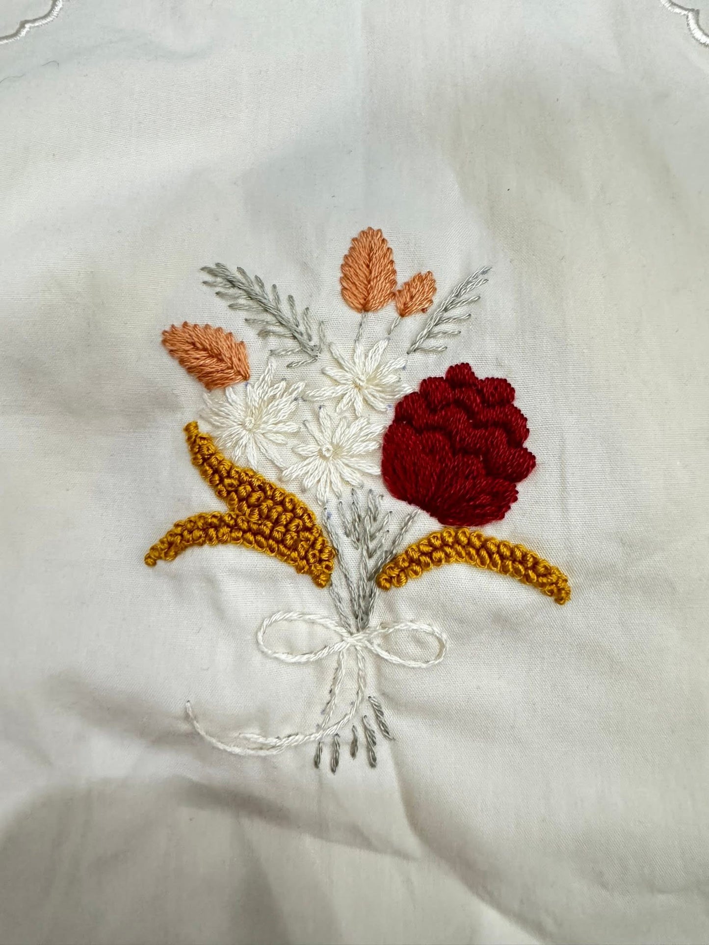 Fall flower girl diaper set