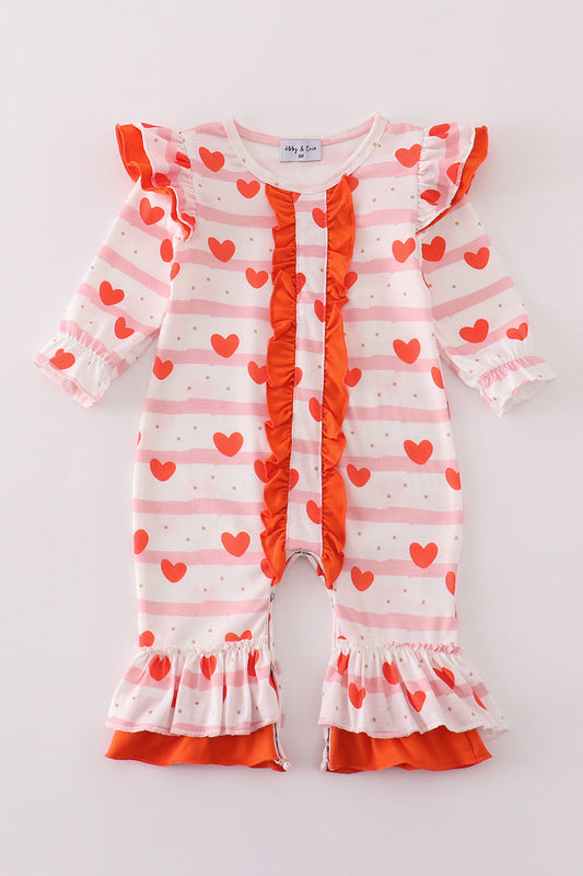 Red Hearts Romper