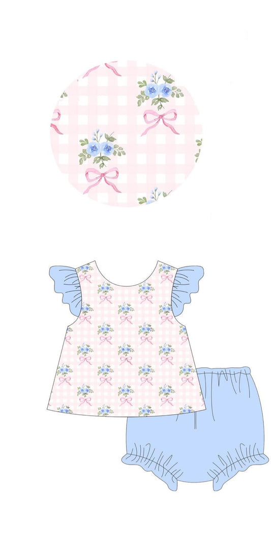 Blue Roses GIRL DIAPER SET(MARCH TO EBC THEN YOU)